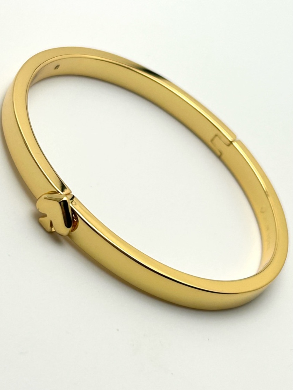 Kate Spade Heritage Gold Hinged Bangle - Picture 2 of 4